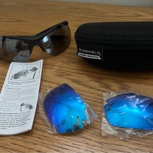 EvoShield Black and Blue Performance Sunglasses